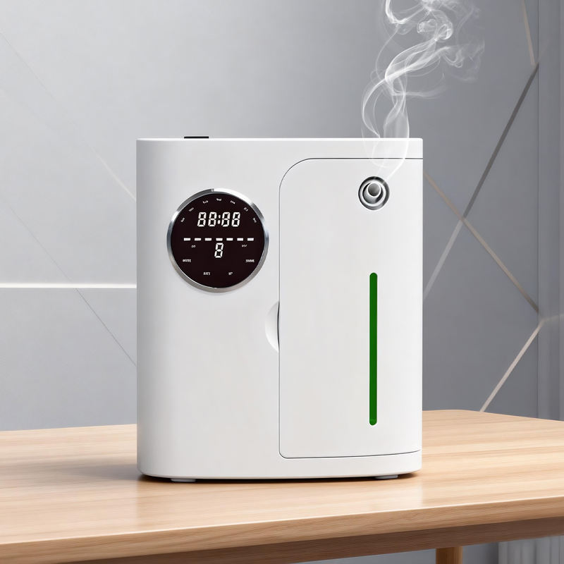 Custom Logo Wall-Mounted Smart Two-Fluid Diffuser - Waterless Plastic Aromatherapy Device for Hotels